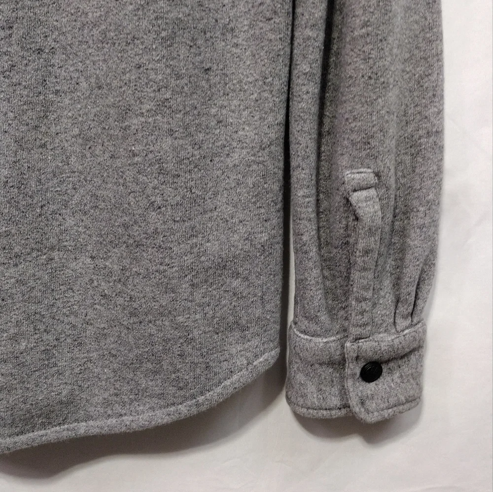 Levi's Knit Shacket Mens S Gray Casual Comfy Retro 90s Y2K